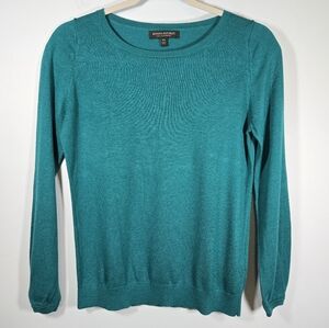 Banana Republic Silk Cashmere Sweater Women’s Green Size XS Soft Luxury Knit